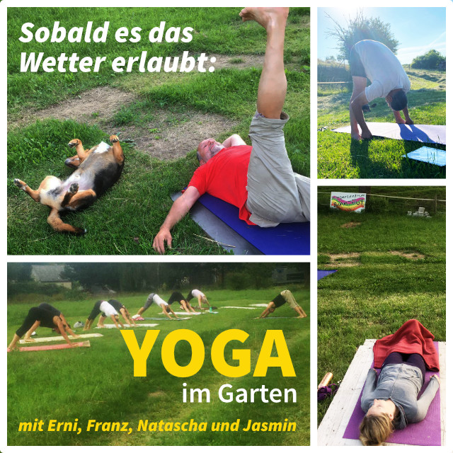 yoga im garten